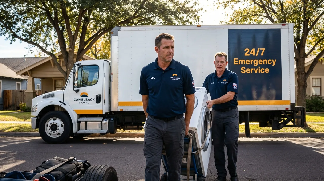 CamelBack Moving crew loading furniture in Saint Helena, CA